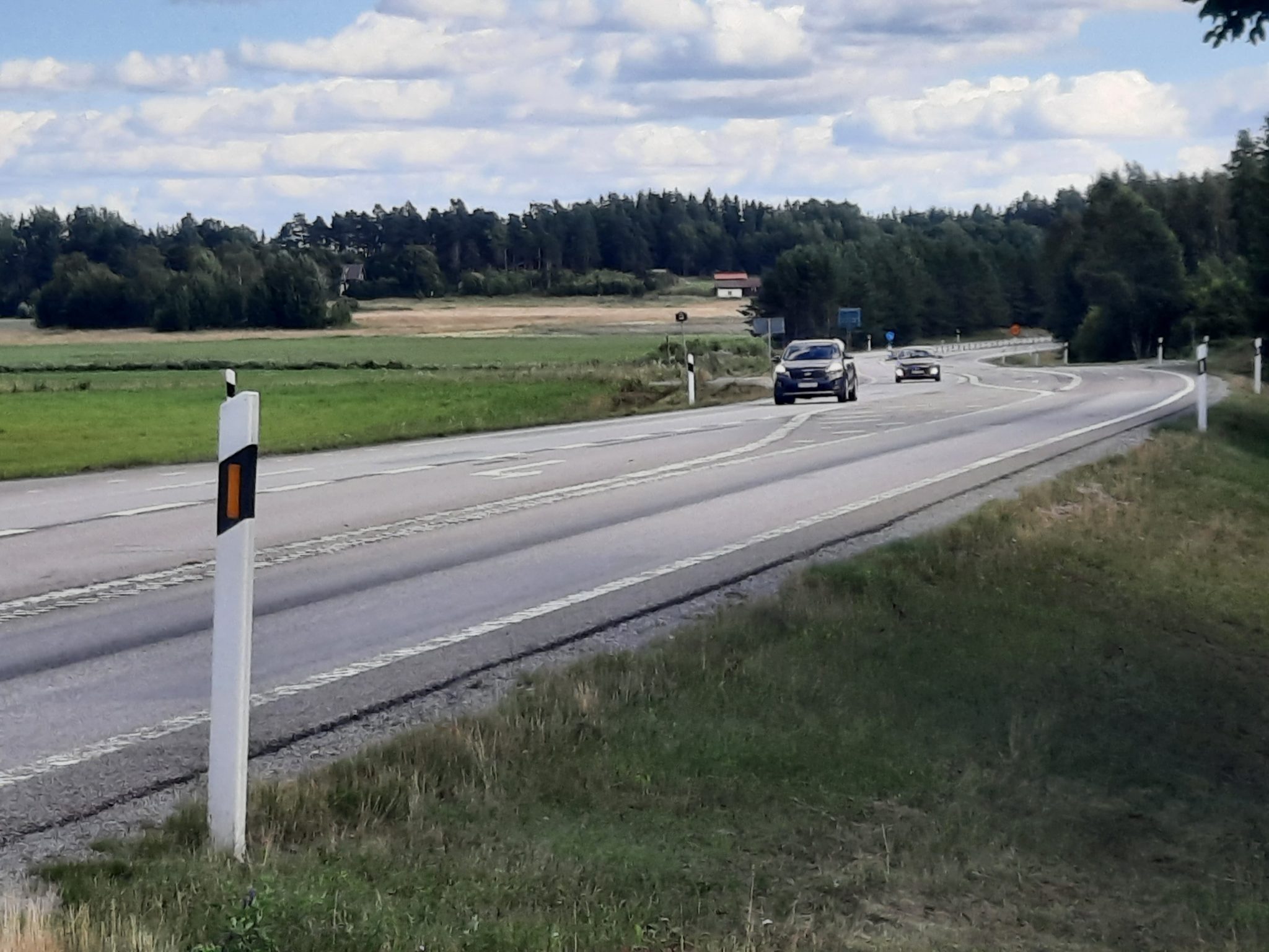 Beläggningsarbete på 56:an