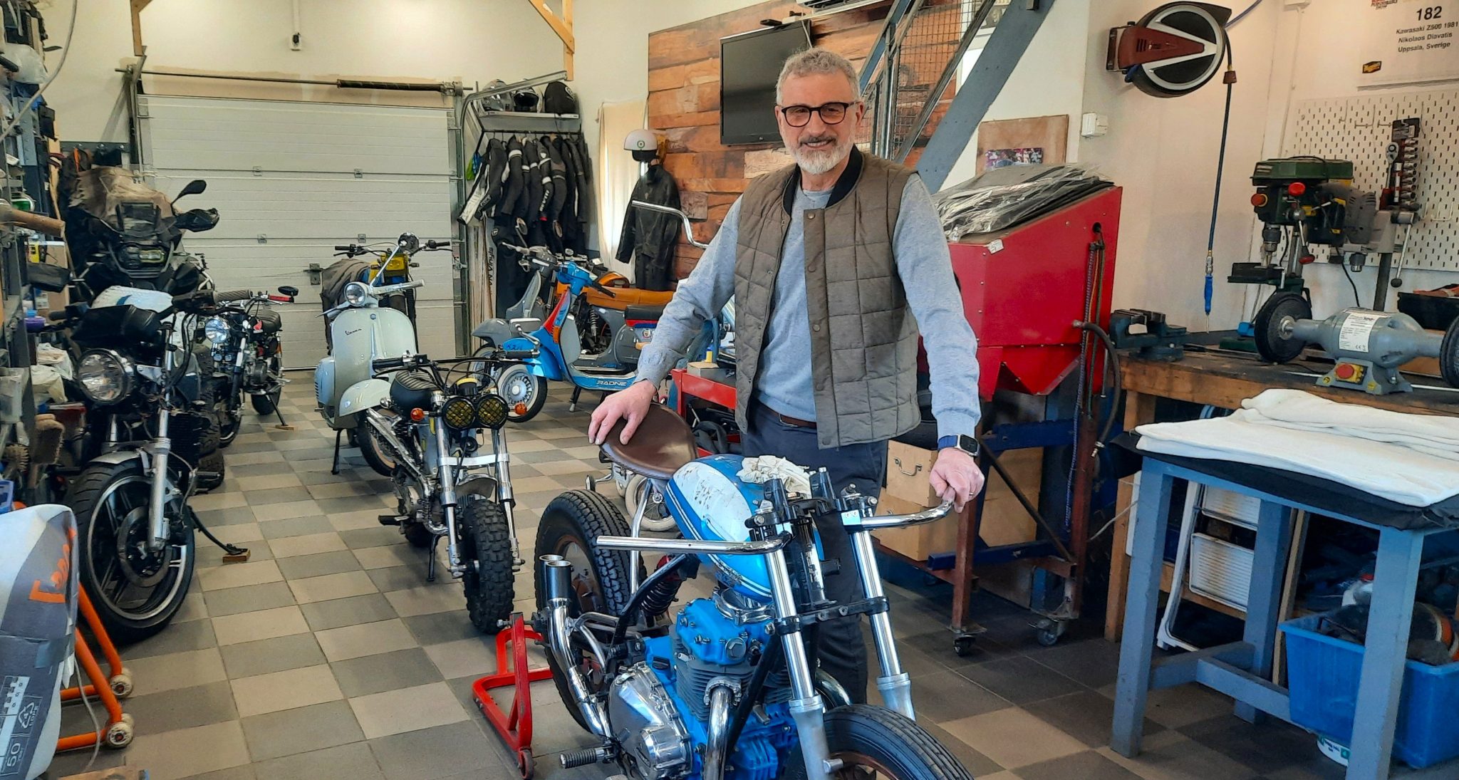 Tvåhjulingar är Nikos passion!