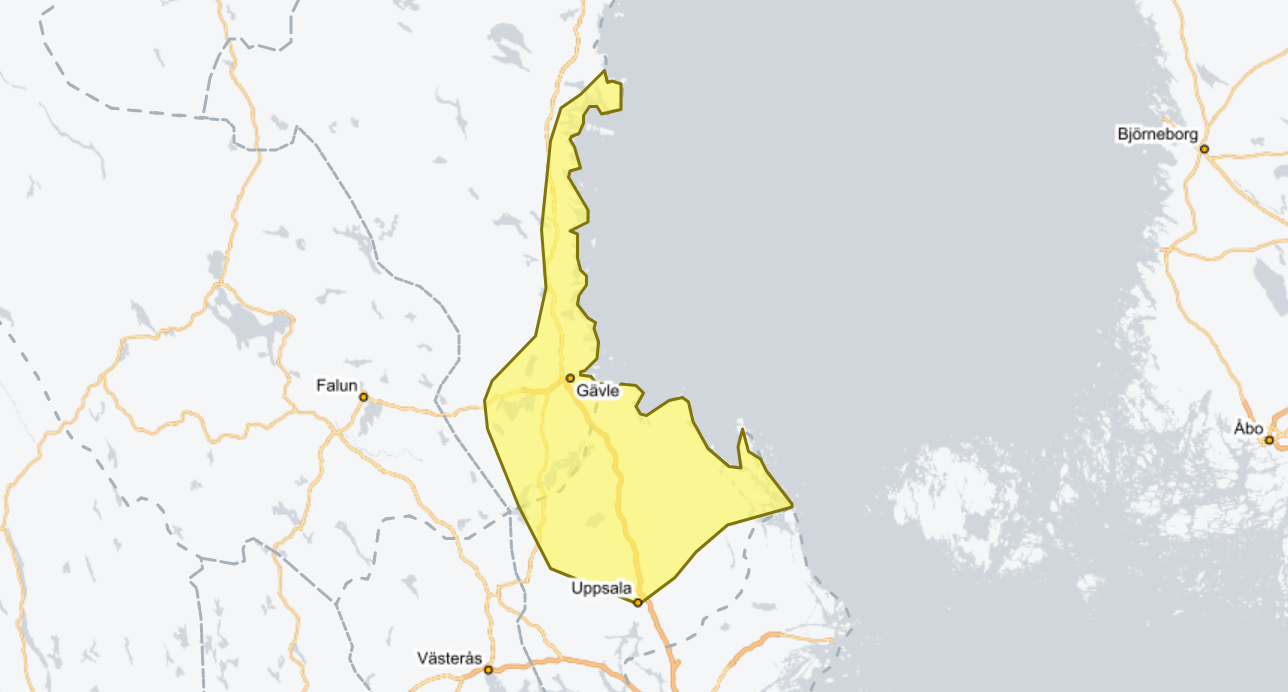 Varning för kraftiga vindar!